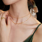 Sterling silver double layer necklace