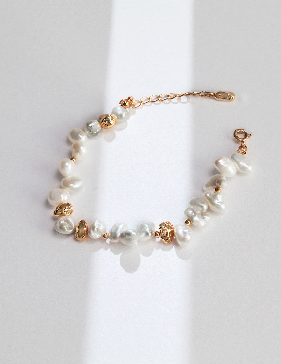 Sterling silver pearl bracelet