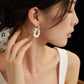 Pearl wreath earrings