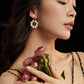 Pearl wreath earrings