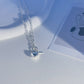 Heart-shaped thick chain necklace