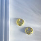 Rounded brushed earring