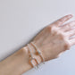 Heart shaped sparkling bracelet