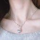 Heart-shaped thick chain necklace