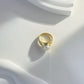 Natural pearl ring