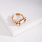 Baroque pearl ring