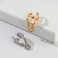 Sterling Silver Pearl Chain Ear Clips