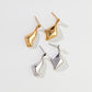 Twisted quadrilateral earrings